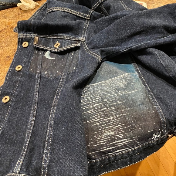 Hand Painted Jean Jacket! - Picture 4 of 8